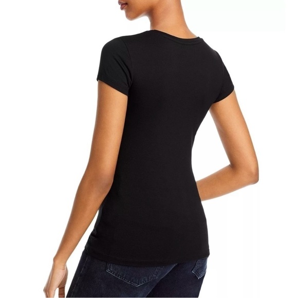 NWT - L'AGENCE Ressi Crewneck Tee Black SP - Picture 3 of 11